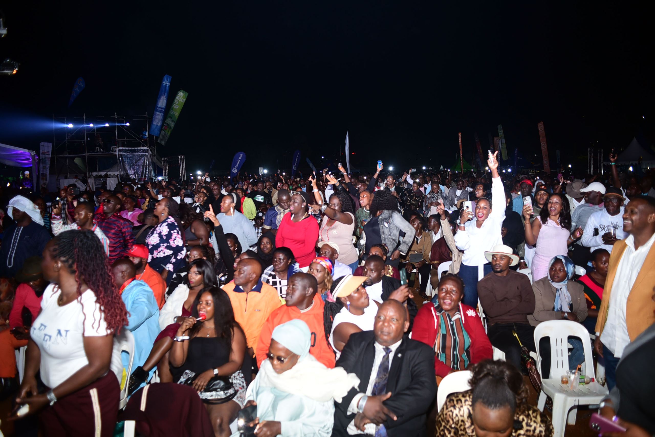 Revelers enjoying Afrigo Performance