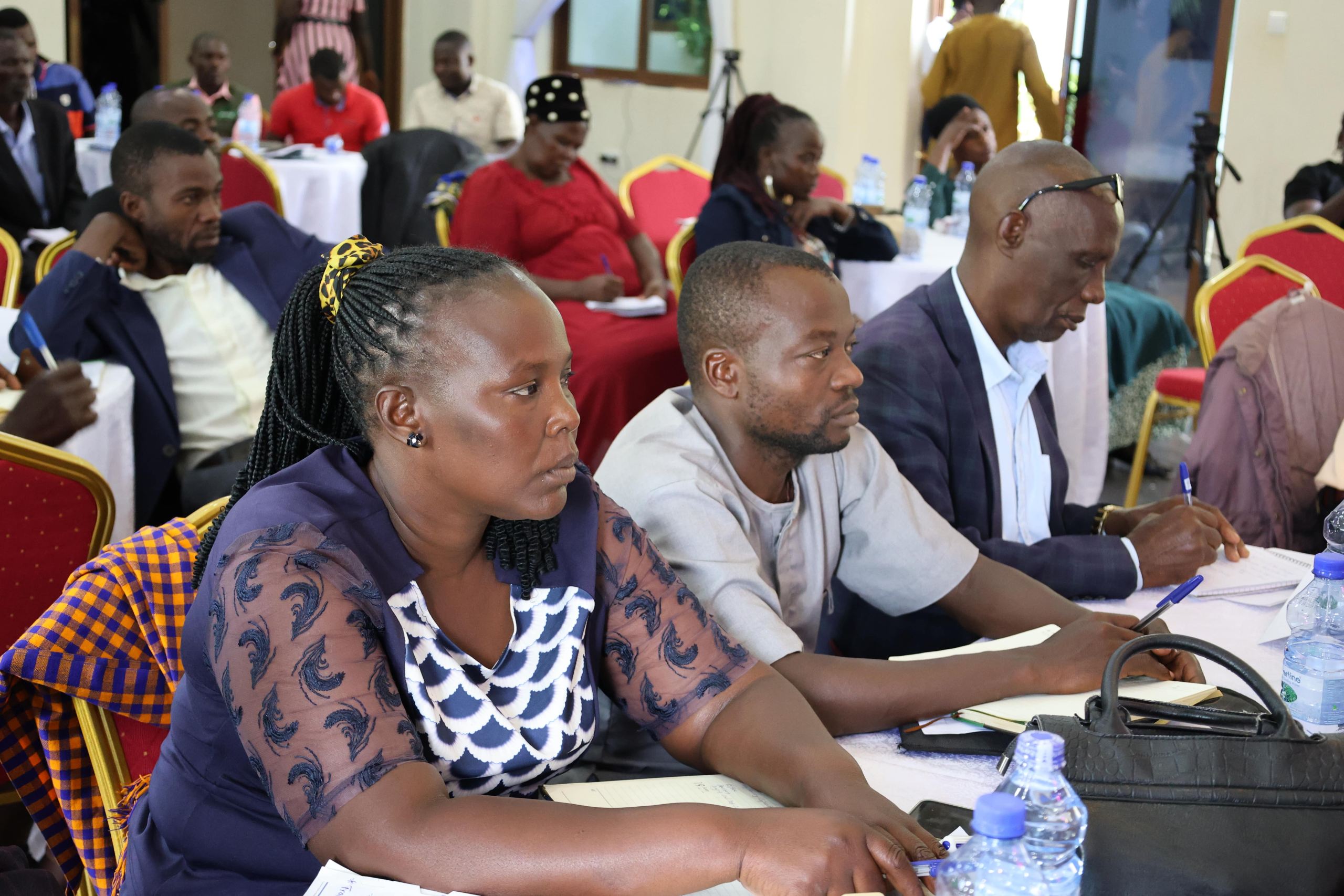 A section of horticulture farmers attending the training launch at Entuiga Cottages in Hoima.
