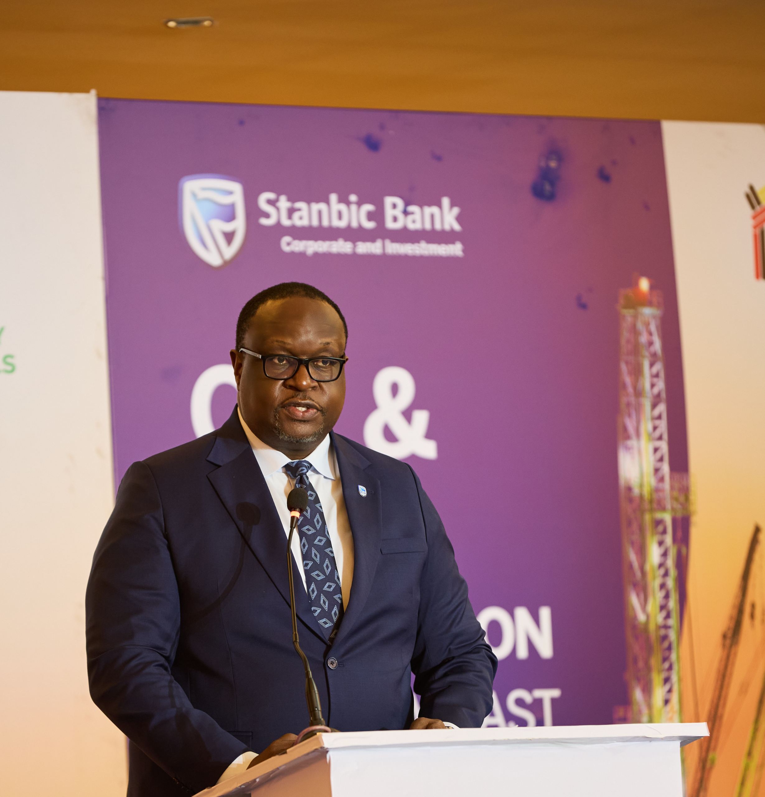 Mumba Kalifungwa, the Stanbic Bank Uganda Chief Executive speaking.jpg