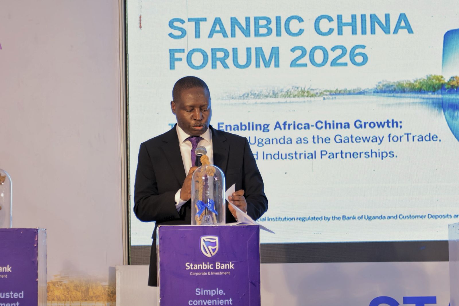 David Bahati, the State Minister for Industry, officiating at the launch of the CIPS David Bahati, the State Minister for Industry, officiating at the launch of the CIPS