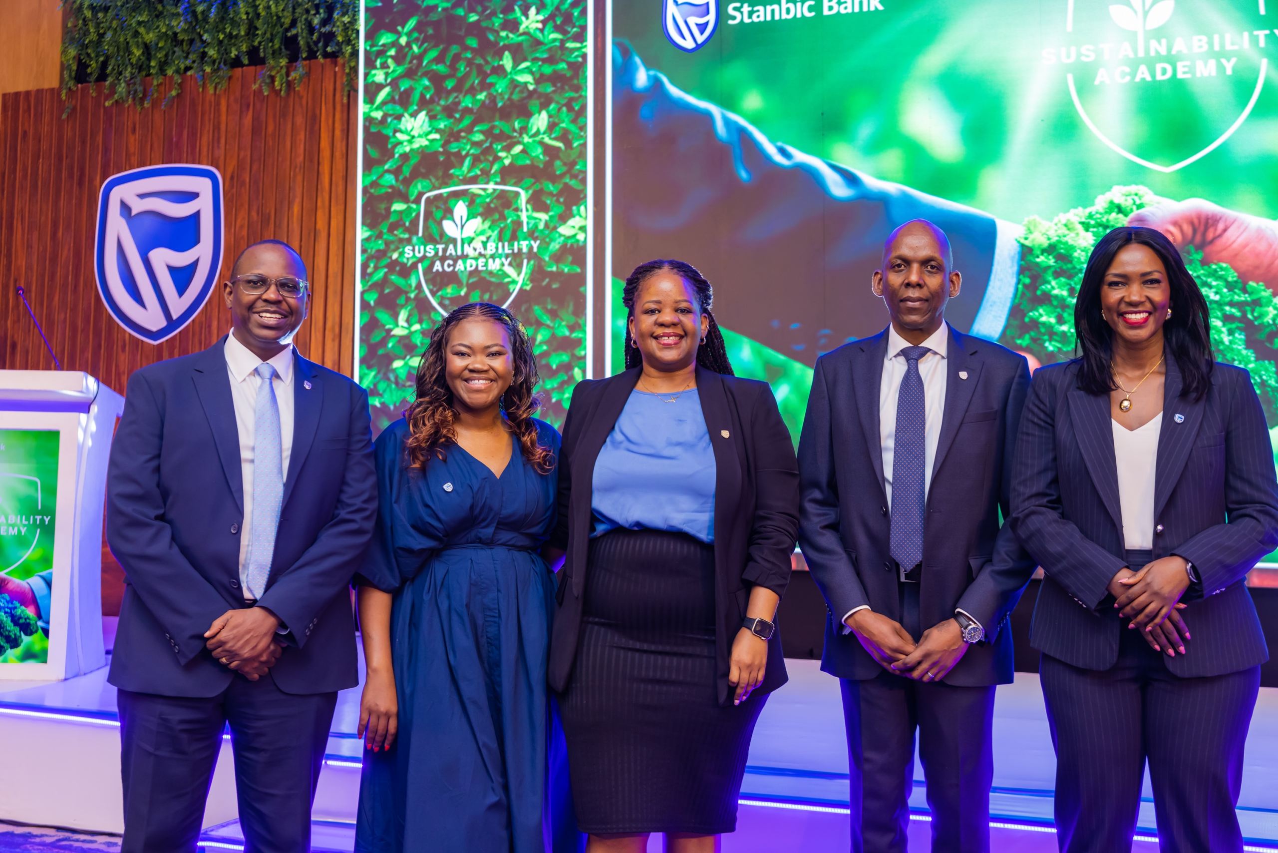 Nicholas Kiiza (L), Stanbic Head of Client Coverage CIB, Katlego Mogoba (2nd R), Standard Bank Group Head of Environmental and Social Risk, and Cathy Adengo (R), Stanbic Head Sustainabilty & ESG.jpg Nicholas Kiiza (L), Stanbic Head of Client Coverage CIB, Katlego Mogoba (2nd R), Standard Bank Group Head of Environmental and Social Risk, and Cathy Adengo (R), Stanbic Head Sustainabilty & ESG